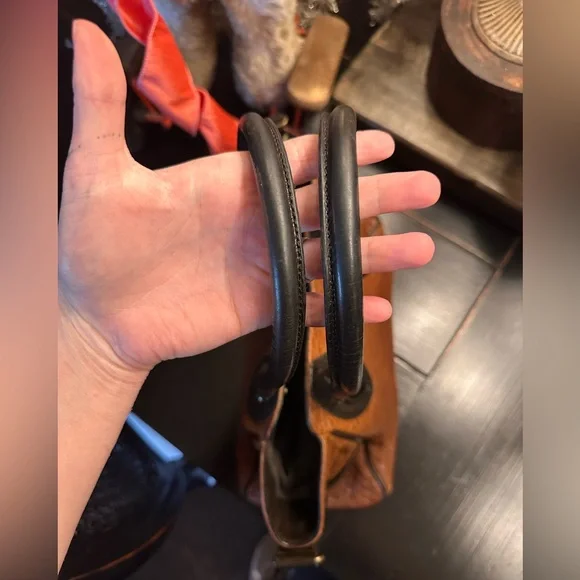 Fendi Etnico Two-Tone Leather Satchel - Picture 4 of 17